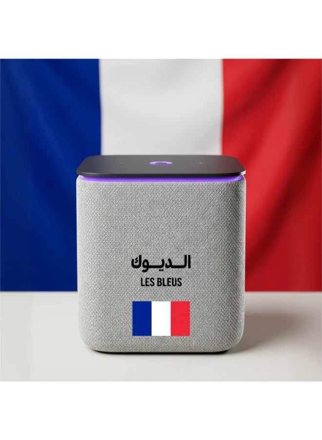ياسمينة يانجو ياسمينا ميدي ليمتد إصدار كرة القدم سماعة ذكية بالذكاء الاصطناعي، عربي إنجليزي، 24W صوت، مركز المنزل الذكي زيغبي، يشمل غلاف جامع وملصقات - Image 2