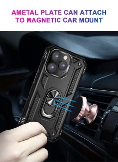XnYao Magnetic Case For Iphone 16 Pro Max 6.9-Inch With Ring Holder Bracket,Compatible With Magsafe, Wear-Resistant And Anti-Fall Multifunctional Rotating Car Mount Phone Cover  - Image 5