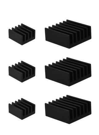 20pcs Heat Sink Mini Radiator Dissipate Heat Thermal Cooling Lower Temperature Easy to Install for PI IC CPU Chipset Raspberry Stepper Board Aluminum Black Assortment - pzsku/ZED0B0E6D7542923B68A8Z/45/_/1722095731/481fd30e-499b-460e-ae47-20e792697197