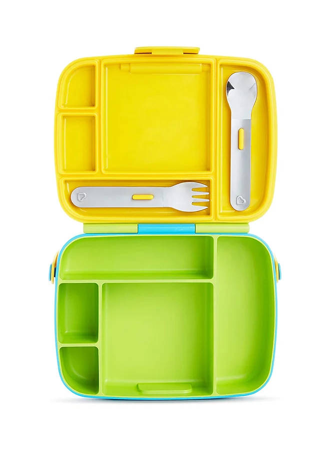 Munchkin Bento Toddler Lunch Box, Green Pack of 1