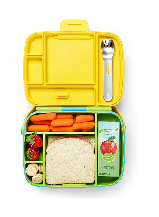 Munchkin Bento Toddler Lunch Box, Green Pack of 1