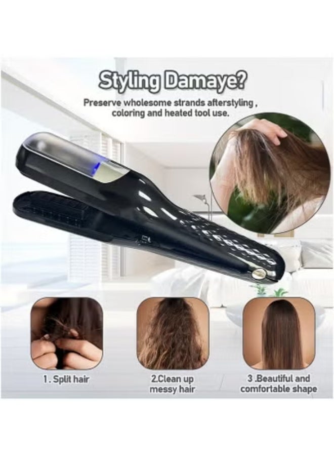 2-in-1 Hair Straightener and Split End Trimmer, Professional Smooth Cutting Hair Clipper Set, Portable Hair Styling Tool for Women Ladies - Image 3