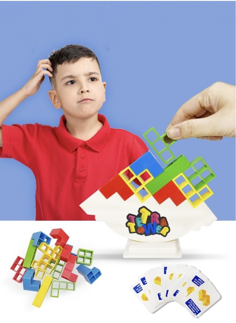 Generic 32-Pcs Babeland Balance Stacking Building Blocks - Educational Toy for Kids, Jenga Style Tetra Tower  - Image 1
