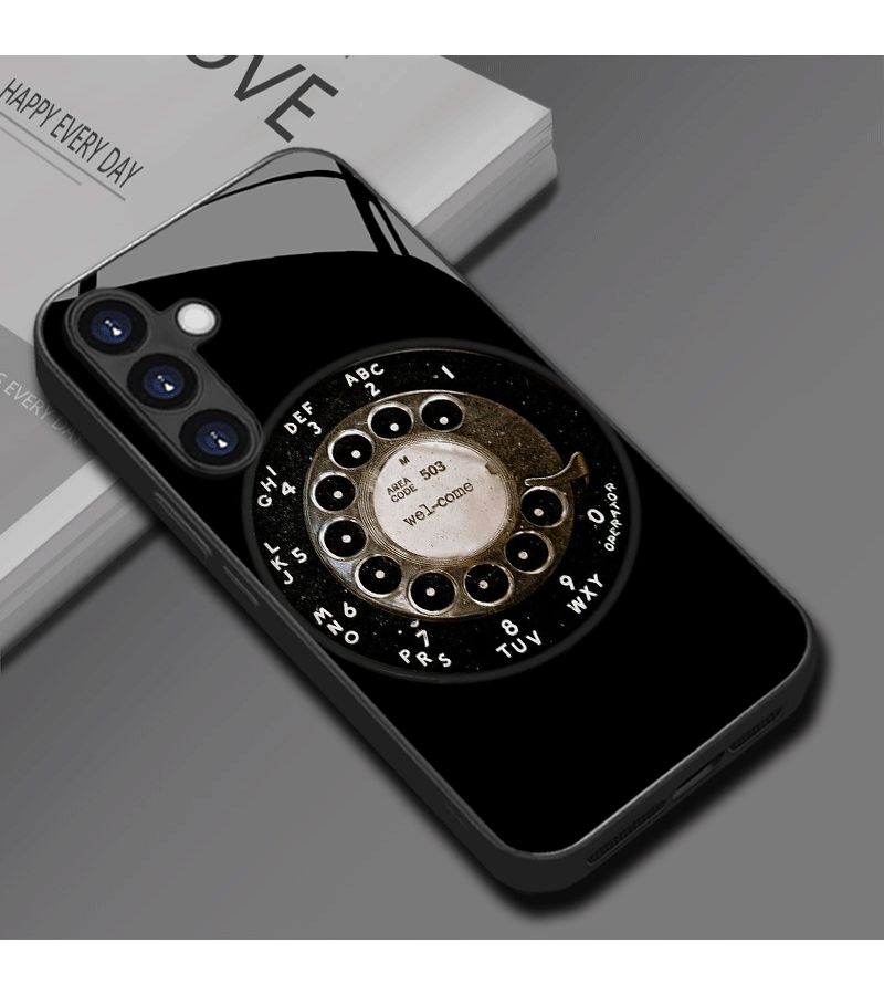 Retro Vinyl Record Player Tempered Glass Phone Case For Samsung Galaxy A51 5G Black Anti Fouling Durable - Image 5