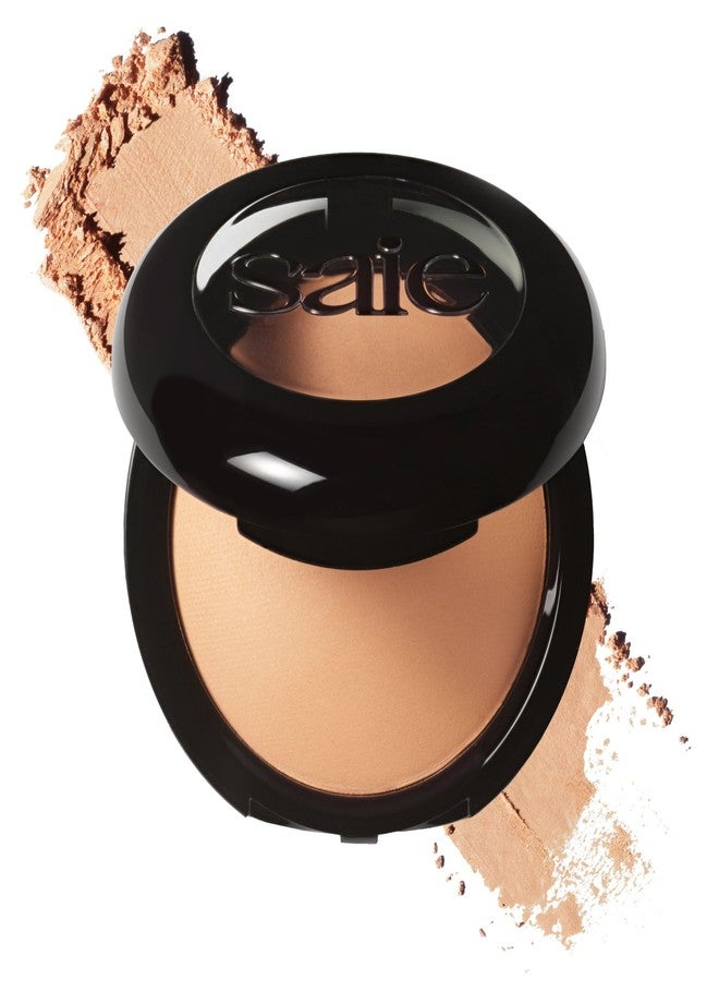 Saie Slip Tint Baked Setting Powder - Translucent Powder for Face Makeup with a Natural-Radiant Finish - Blurs, Brightens & Smooths Complexion - Translucent 3 - Medium to Tan (0.24 oz) - Image 1