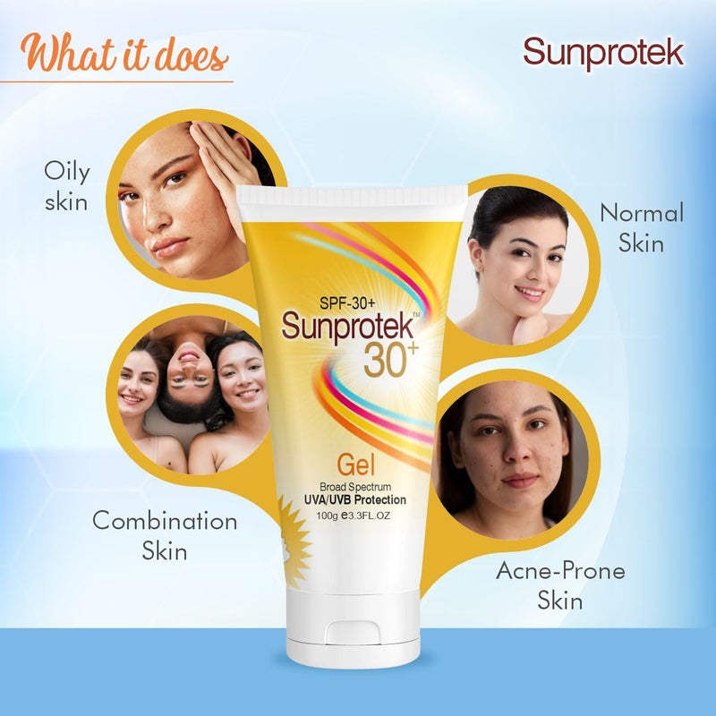 Salve Sunprotek Matte Look Sunscreen SPF30 PA For Oily or Acne prone skin Paraben  Sulphate free For Women And Men  100gm Pack of 4 - Image 5