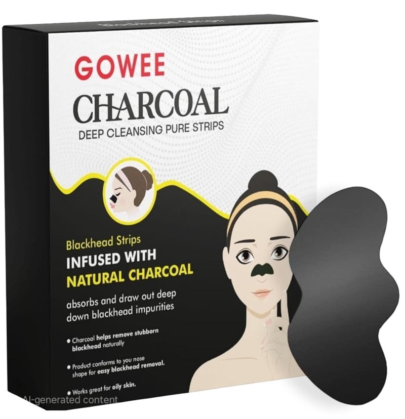 ETSAP شرائط إزالة الرؤوس السوداء ETSAP (عبوة من 10) شرائط الأنف لإزالة الرؤوس السوداء، شرائط الفحم للتنظيف العميق مع إزالة فورية للرؤوس السوداء، منظف ومصغر المسام بالفحم الطبيعي (عبوة من 10) - Image 1