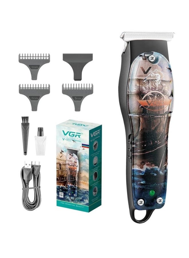 ماكينة حلاقة V-953 الإحترافيه برسومات ثلاثية الأبعاد تعمل حتي ساعتين متواصلين - Image 1