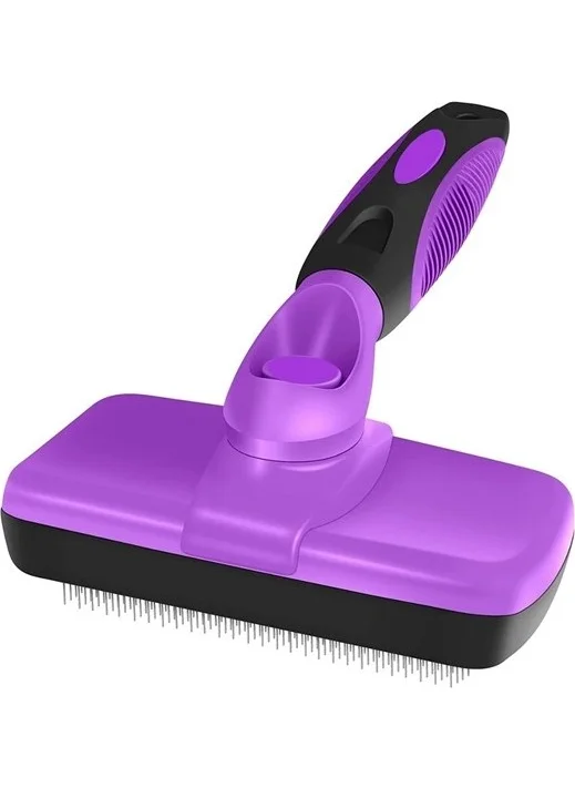 5 دي ام Practical Cat Dog Hair Collecting Brush with Automatic Cleaning Button