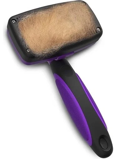 5 دي ام Practical Cat Dog Hair Collecting Brush with Automatic Cleaning Button