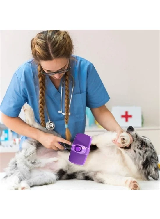 5 دي ام Practical Cat Dog Hair Collecting Brush with Automatic Cleaning Button