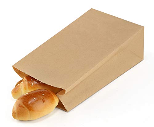 BagDream Brown Paper Lunch Bags 12LB 7x4.5x13.75 Inches 50Pcs Recyclable Kraft Paper Bags Bulk, Disposable, Large for Snack, Lunch, Sandwich, Burger, Baked Food, Packing, Craft - Image 3
