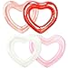 Sonarun 4 Pack Inflatable Swim Rings Float Heart Shaped Swimming Circle Pool Floats for Adults Pool Beach Party Supplies 472 x 394 Inch - Image 3