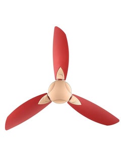 Usha Usha Bloom Primrose 1250mm Dust Oil & Moisture Resistant Ceiling Fan (Sparkle Golden & Cherry)  - Image 1