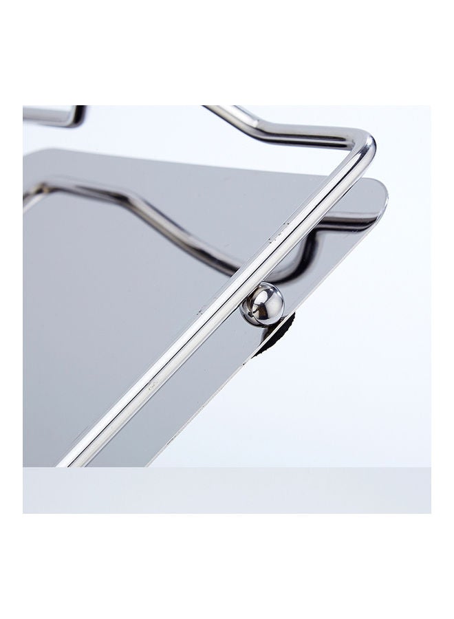 Loquat Stainless Steel Rectangle Dim Sum Tray Silver 34.5 x 21cm - Image 3