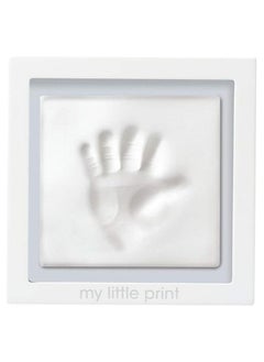 pearhead Baby Prints Clay Keepsake Frame Newborn Baby Handprint Kit New Parents Gift White  - Image 1