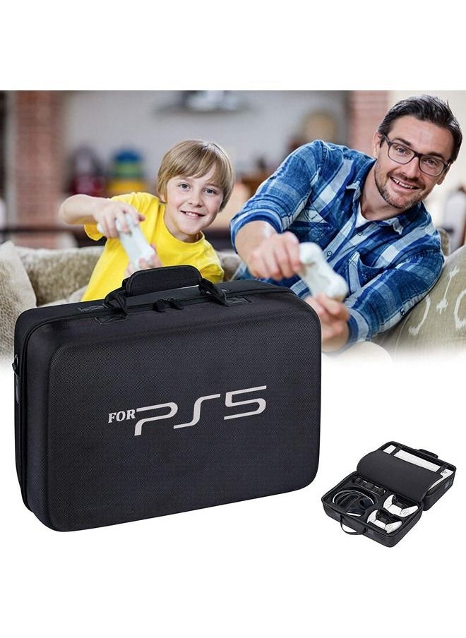 Rock Pow - Case Bag for PS5 Shockproof Hard Shell Waterproof shoulder bag for Playstation 5 Console Digital EVA Storage Organizer for Controllers and Other Accessories - Image 1