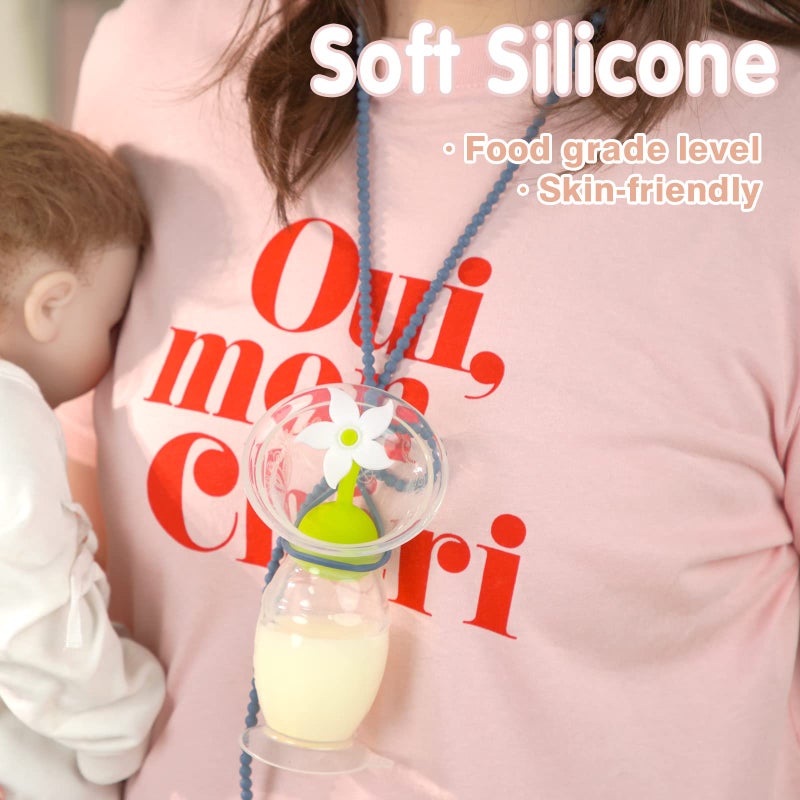 haakaa Breast Pump Strap for haakaa Gen.1/2/3 Breast Pump Manual Breast Pump Strap | Color: Bluestone - Image 4