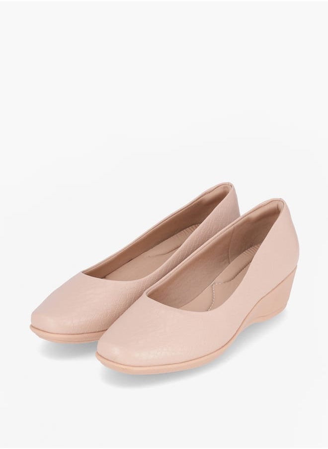 Piccadilly Women Round Toe Slip-On Shoes with Wedge Heels  - Image 1
