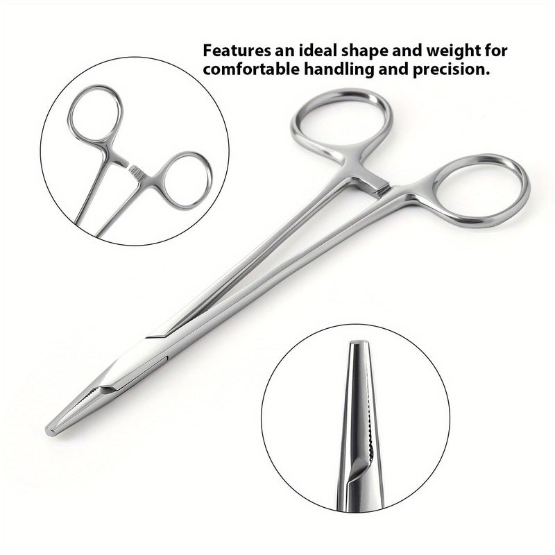 Stainless Steel Tweezer 6.3in Durable Rust Resistant Clamp Holder - Image 2