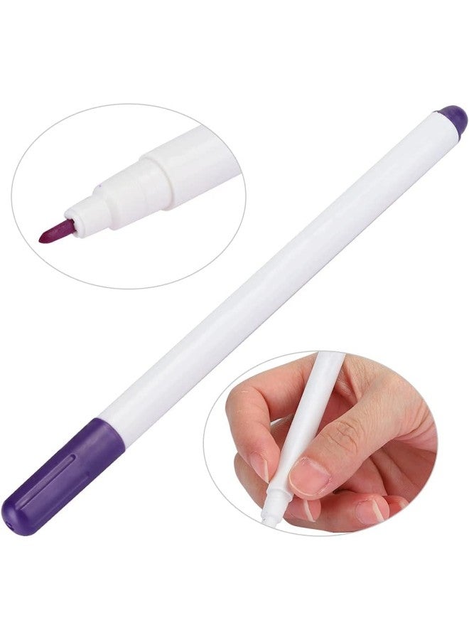 klarako 10pcs Water Soluble Erasable Pen Fabric Marker Pens Tailoring Tool Accessories(Purple)