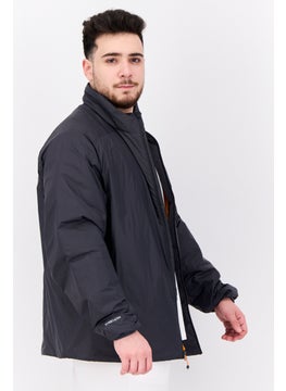 Eddie Bauer Men Mock Neck Long Sleeves Brand Logo Softshell Jacket, Grey  - Image 3