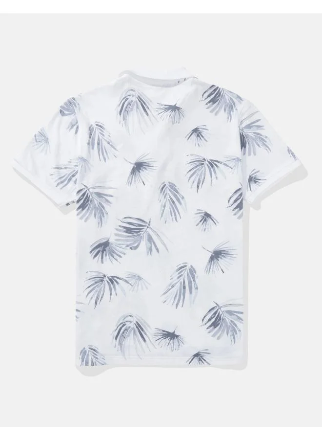 امريكان ايجل AE Flex Pique Tropical Print Polo Shirt