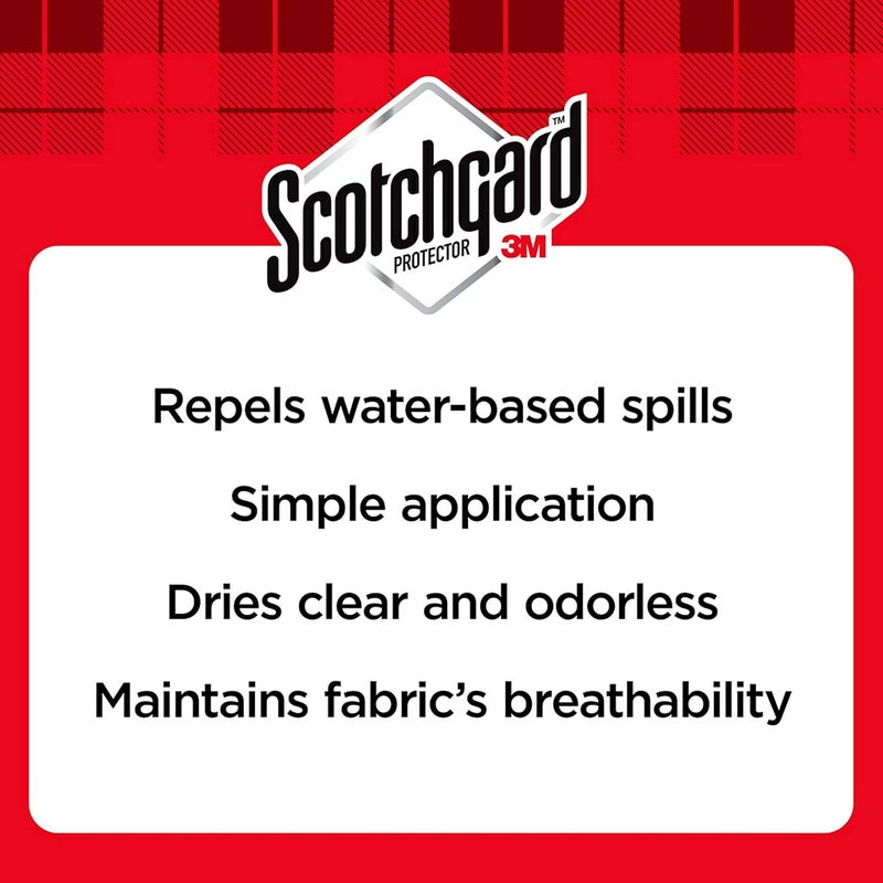 Scotchgard Fabric Water Shield 10 oz (295ml), 1 can/pack | Repels Spills | Blocks stains | Ideal for Couches, Pillows, Shoes | Long Lasting Protection | Dries quickly and odorless - Image 4