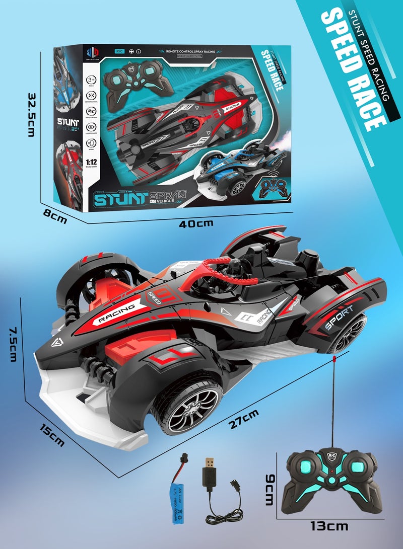 1:12 Remote Control Drift Vehicle with LED Spray Effect, Omnidirectional Wheels & Rechargeable Battery  - Image 4