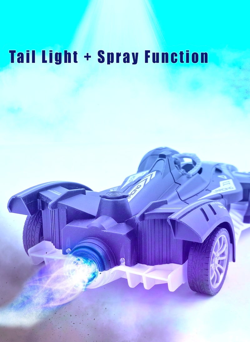 1:12 Remote Control Drift Vehicle with LED Spray Effect, Omnidirectional Wheels & Rechargeable Battery  - Image 3