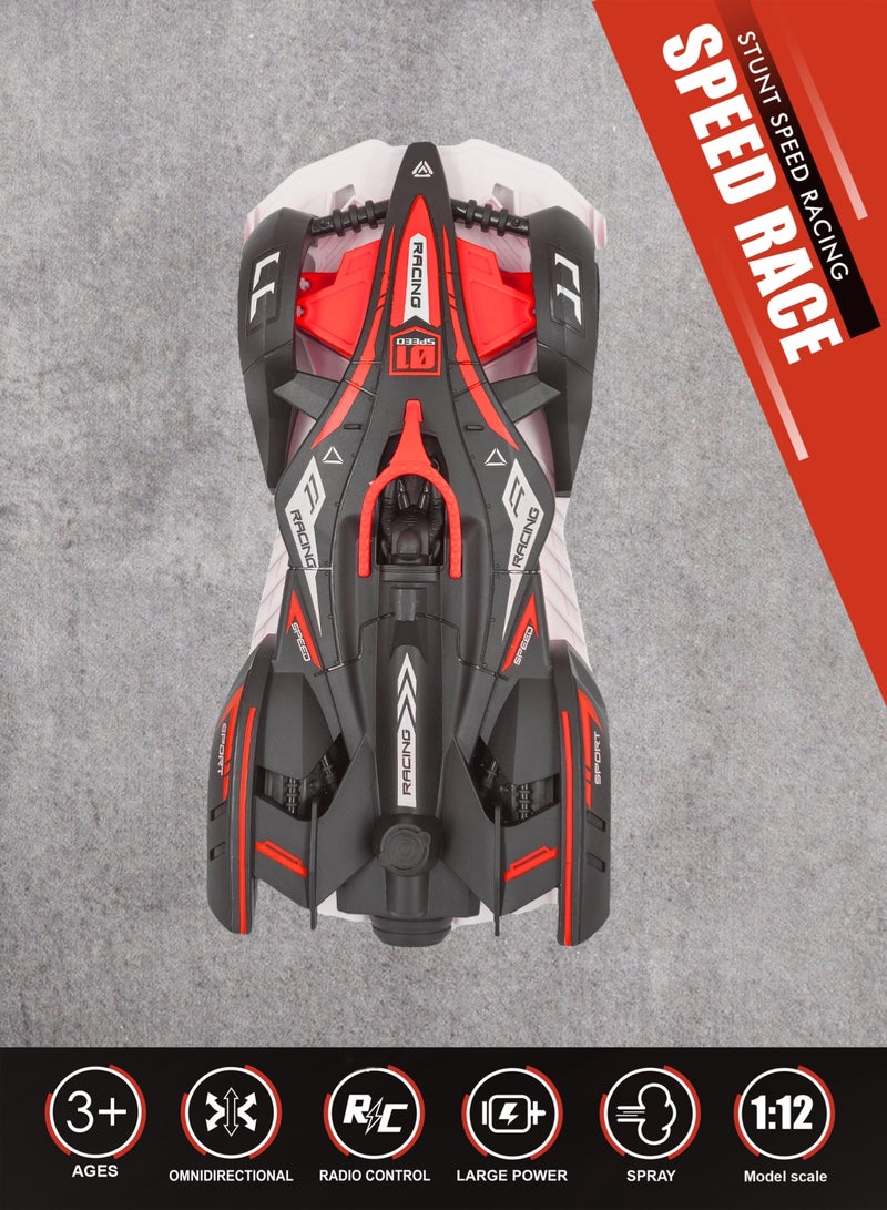 1:12 Remote Control Drift Vehicle with LED Spray Effect, Omnidirectional Wheels & Rechargeable Battery  - Image 2
