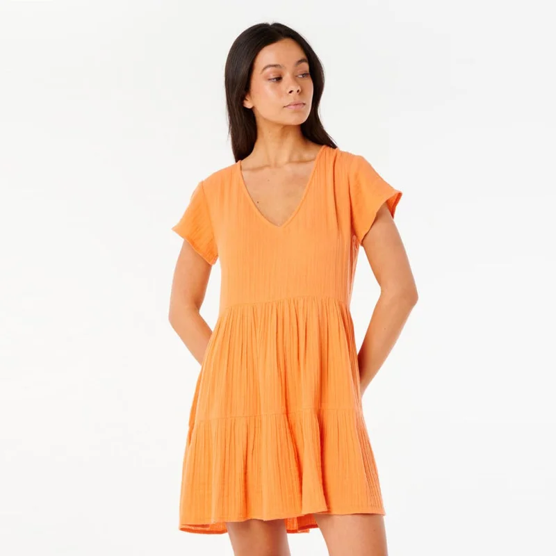 ريب كورل Premium Surf Dress in White - XS