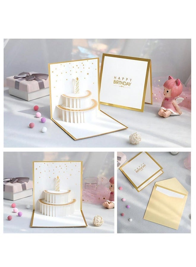 Lemon Fancy Elegant Design 3D Pop-Up Card, Greeting Card for Birthday, Sturdy and Solid Cardstock Gift Card  Best for Birthday, Graduation, Anniversary - Image 4