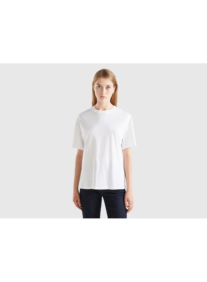 UNITED COLORS OF BENETTON T-Shirt With Embroidered Logo