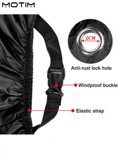 Motim Motorcycle Bike Cover, 245x105x125 cm, Waterproof Dustproof All Weather Applies, 210D Oxford UV Protection Durable Motorbike Cover for Most Motorcycles, 2XL  - Image 5