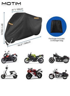 Motorcycle Cover, Dustproof Waterproof All Weather Applies, 210D Oxford UV Protection Durable Motorbike Cover for Most Motorcycles,   2XL - pzsku/ZED0C26C3EA395930468CZ/45/_/1725593903/1b96d50a-0593-4175-99ca-7883bf990cfd