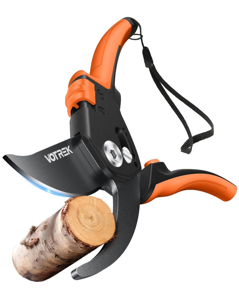 VOTREKÂ® Pruning Shears, [Patented Stepless Handle Opening] - Garden Clippers with Ultra-Sharp SK5 Steel for Weak Hand, Bonsai Scissor Universal Fit for All Hand Sizes, Effortlessly Cut 1-Inch Branches - Image 1