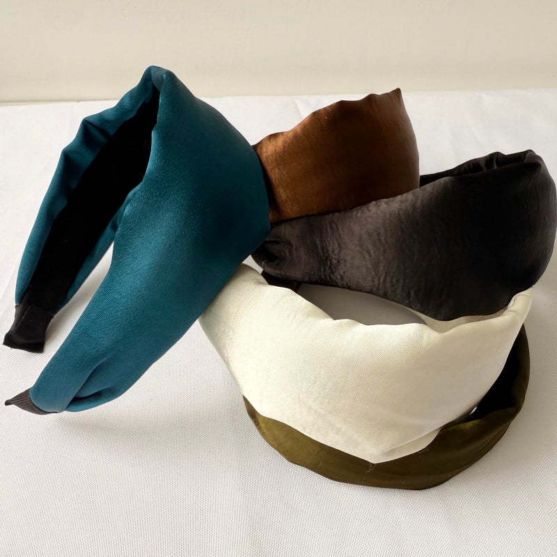 LONEEDY 5 Pack Wide Hard No-Slip Headband for Women, Girlsâ€™s Hair Band Pleated Cloth Fabric Hair Hoop Accessories (5 Mixed color) - Image 4