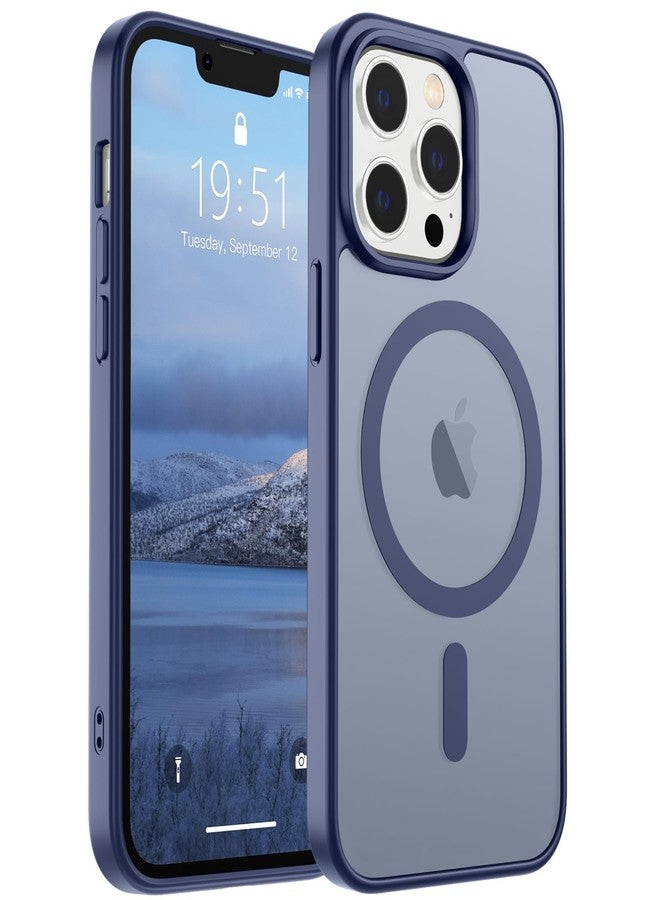 استلق جراب SUPFINE المغناطيسي لهاتف iPhone 13 Pro (متوافق مع MagSafe) (حماية من السقوط بمعايير عسكرية) جراب رفيع وشفاف غير لامع مقاوم للصدمات ومضاد لبصمات الأصابع، لون رمادي لافندر - Image 1