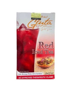 Gluta 12 in 1 Lipo Gold Series Red Iced Tea 10 Sachets  - Image 1