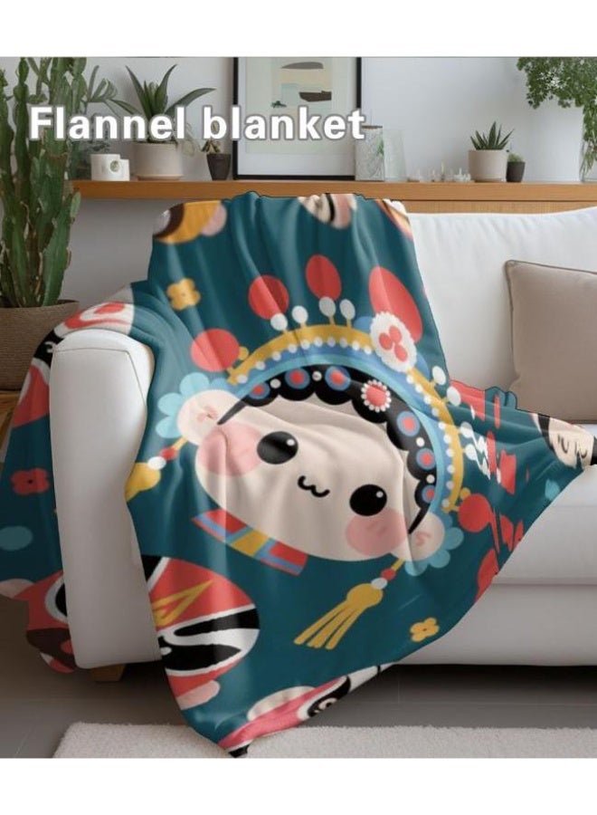 عام بطانية رقيقة من الفانيلا الكرتونية للأطفال والرضع (دافئة ومريحة، ومناسبة للنوم والألعاب) 70 سم * 100 سم - Image 5