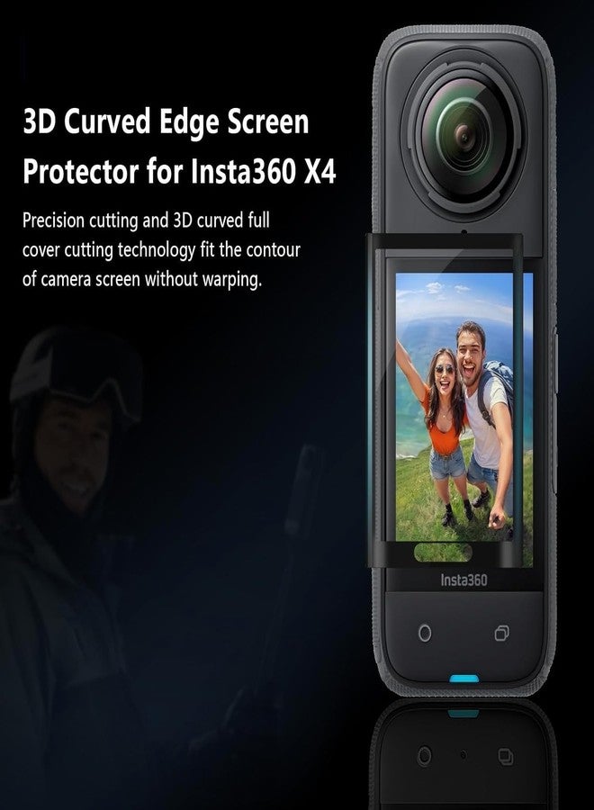 ADOFYS Accessory Kit Compatible with Insta360 One X4(Only) with Invisible Selfie Stick, Portable Case, Screen Protector and Adhesive Mounts - Image 5