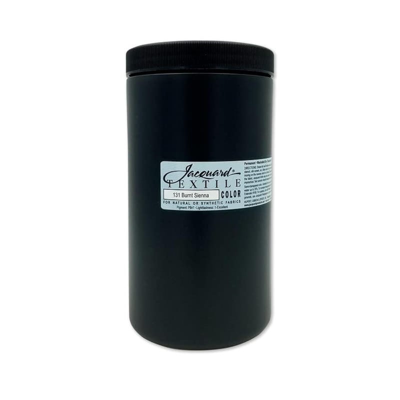 Jacquard Textile Color Burnt Sienna Permanent Fabric Paint for Clothes Furniture Upholstery Shoes or Tote Bags Indoor Outdoor Fabric Paint 32 Oz Jar Upholstery Fabric Paint - Image 2