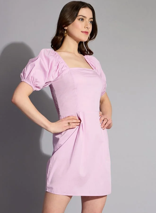 مرفوعة Women Regular Fit Casual Solid Shift Dress
