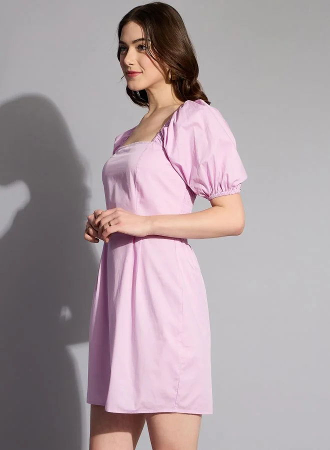 مرفوعة Women Regular Fit Casual Solid Shift Dress