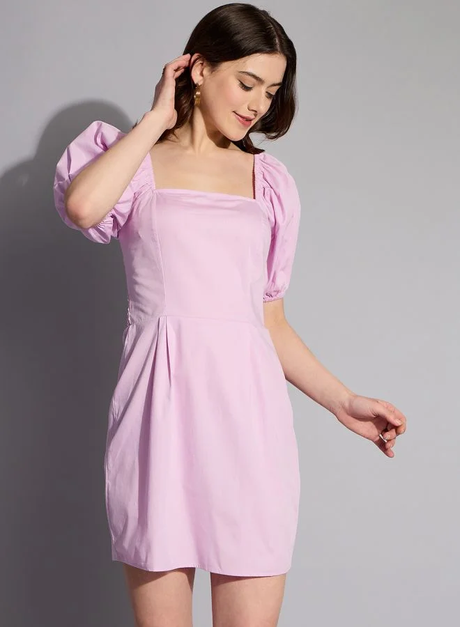 مرفوعة Women Regular Fit Casual Solid Shift Dress