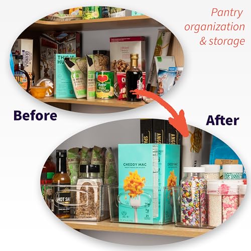 ClearSpace Pantry Organizers and Storage and Cabinet Organizer, 4 Pack - Kitchen Organizers and Storage, Great Fridge or Snack Organizer - Perfect in Refrigerator or Cupboard Shelf - Image 2