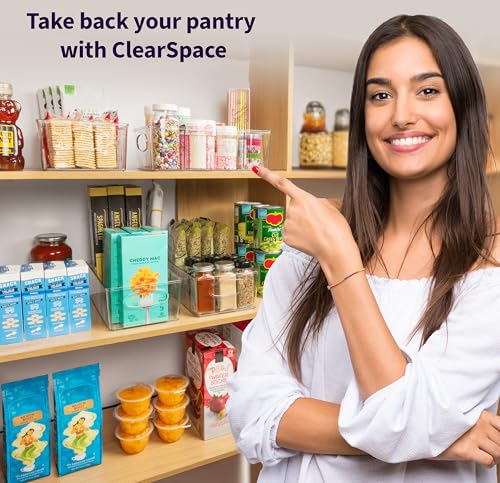 ClearSpace Pantry Organizers and Storage and Cabinet Organizer, 4 Pack - Kitchen Organizers and Storage, Great Fridge or Snack Organizer - Perfect in Refrigerator or Cupboard Shelf - Image 5