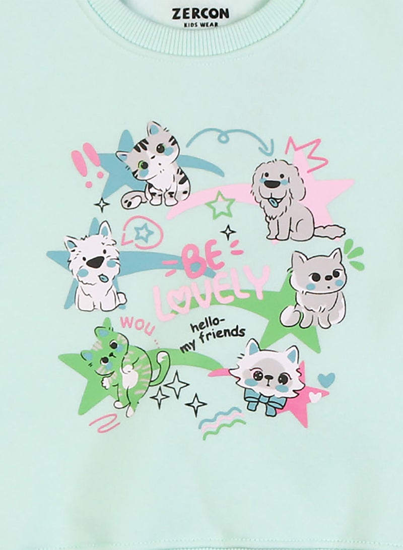 زيركون بيجامة شتوي بناتي - 2224 - Image 2