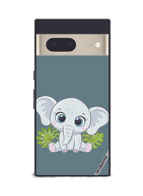 Protective Case Cover For Google Pixel 7 Elephant Design Multicolour